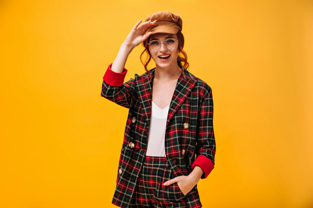 Portrait of a British Indian woman in a blazer